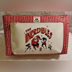Disney Pixar The Incredibles Primark Travel Toiletry Bag Double Zipper NWT